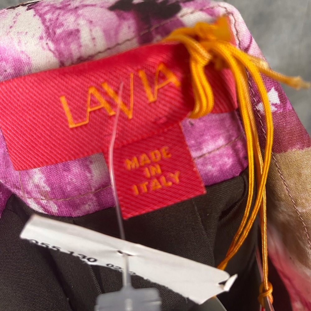 Lavia 18 Italy Purple Side Tie Skirt Size 44 New! - Picture 11 of 12